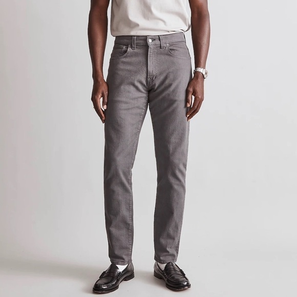 Madewell garment dyed athletic slim jeans thunder cloud grey - Picture 2 of 7